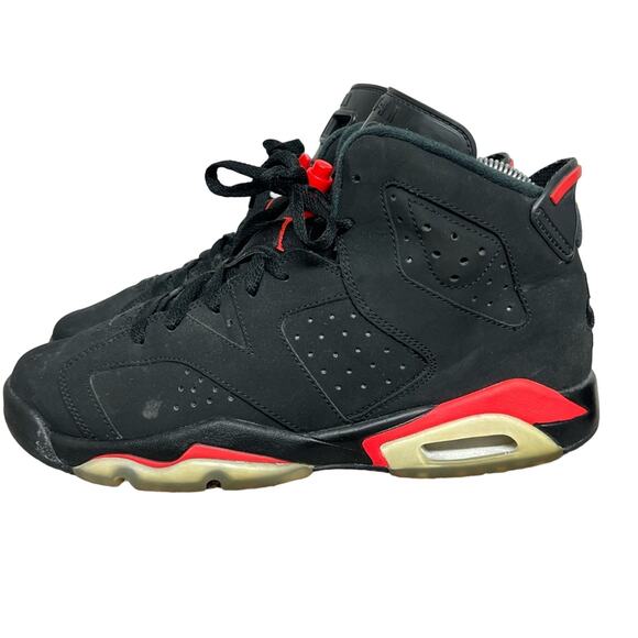 Jordan 6 Retro GS Infrared 2019 Size 7Y Women 8.5 Shoes NICE 384665-060 - Picture 2 of 7